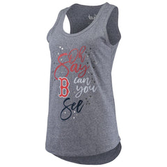 Boston Red Sox Touch Women's Americana Tri-Blend Racerback Tank Top Navy