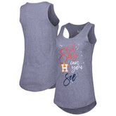 Houston Astros Touch Women's Americana Tri-Blend Racerback Tank Top Navy