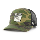 New York Rangers '47 Trucker Snapback Hat - Camo/Black Hats