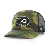 Philadelphia Flyers '47 Trucker Snapback Hat - Camo/Black Hats
