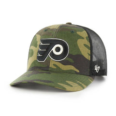 Philadelphia Flyers '47 Trucker Snapback Hat - Camo/Black Hats