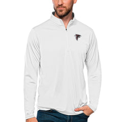 Atlanta Falcons Antigua Tribute Quarter-Zip Lightweight Pullover Top - White discount