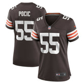 Ethan Pocic Cleveland Browns Women's Game Jersey - Brown on sale