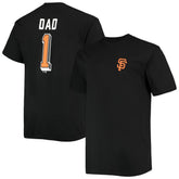 San Francisco Giants Big & Tall Father's Day #1 Dad T-Shirt Black