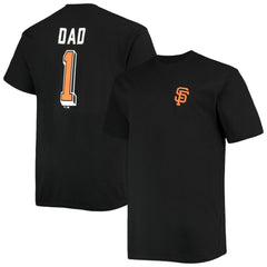 San Francisco Giants Big & Tall Father's Day #1 Dad T-Shirt Black