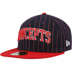 Boston Red Sox Concepts Pinstripe 59FIFTY Fitted Hat Navy