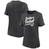 Las Vegas Raiders Women's Hit Snow Washed T-Shirt - Charcoal online