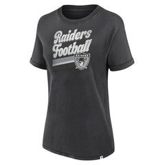 Las Vegas Raiders Women's Hit Snow Washed T-Shirt - Charcoal online
