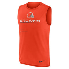 Cleveland Browns Muscle Trainer Tank Top - Orange for sale