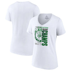 Boston Celtics Women's 2022 Eastern Conference Champions Locker Room V-Neck T-Shirt - White for sale