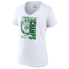 Boston Celtics Women's 2022 Eastern Conference Champions Locker Room V-Neck T-Shirt - White for sale