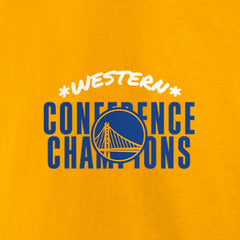 Golden State Warriors Women's 2022 Western Conference Champions Balanced Attack Roster V-Neck T-Shirt sale - Gold shop