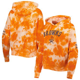 Cleveland Browns New Era Women's Cloud Dye Fleece Pullover Hoodie - Orange discount