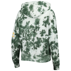 Green Bay Packers New Era Women's Cloud Dye Fleece Pullover Hoodie - Green for sale
