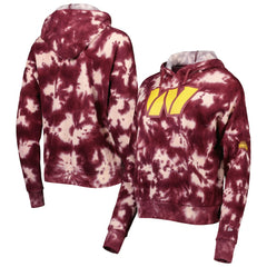 Washington Commanders New Era Women's Cloud Dye Fleece Pullover Hoodie - Burgundy discount