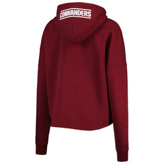 Washington Commanders New Era Women's Foil Sleeve Pullover Hoodie - Burgundy outlet