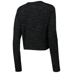 New Orleans Saints New Era Women's Crop Long Sleeve T-Shirt - Black discount