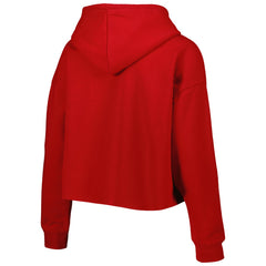 Tampa Bay Buccaneers Cuce Women's Crystal Logo Cropped Pullover Hoodie - Red sale
