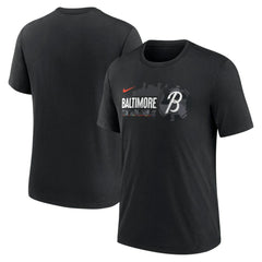 Baltimore Orioles City Connect Tri-Blend T-Shirt Black