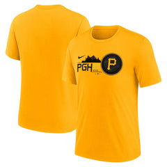 Pittsburgh Pirates City Connect Tri-Blend T-Shirt Gold
