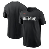 Baltimore Orioles City Connect Wordmark T-Shirt Black