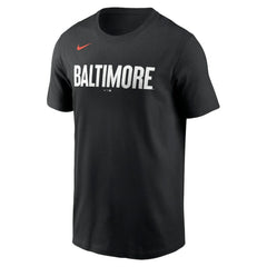 Baltimore Orioles City Connect Wordmark T-Shirt Black