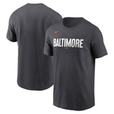 Baltimore Orioles City Connect Wordmark T-Shirt Black