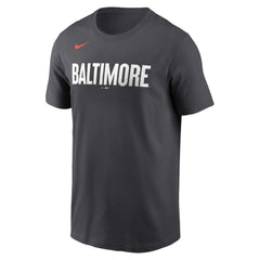 Baltimore Orioles City Connect Wordmark T-Shirt Black