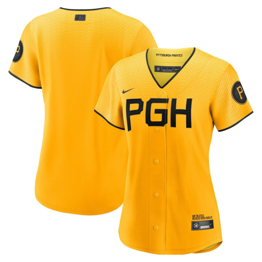 Pittsburgh Pirates Women's City Connect Replica Jersey Gold