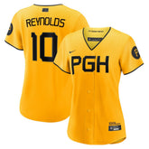 Bryan Reynolds Pittsburgh Pirates Women's City Connect Replica Player Jersey Gold