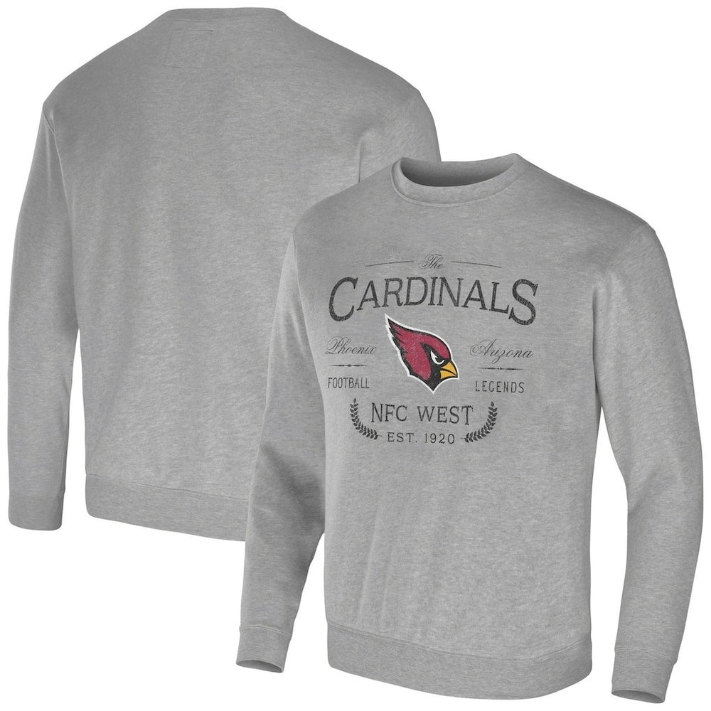 Arizona Cardinals NFL x Darius Rucker Collection Pullover Sweatshirt - Heather Gray for sale