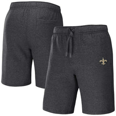 New Orleans Saints NFL x Darius Rucker Collection Logo Shorts - Heather Charcoal for sale