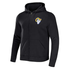 Los Angeles Rams NFL x Darius Rucker Collection Rocker Full-Zip Hoodie - Black cheap