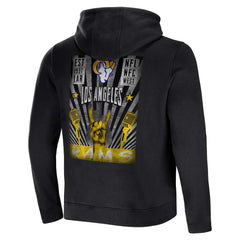 Los Angeles Rams NFL x Darius Rucker Collection Rocker Full-Zip Hoodie - Black cheap