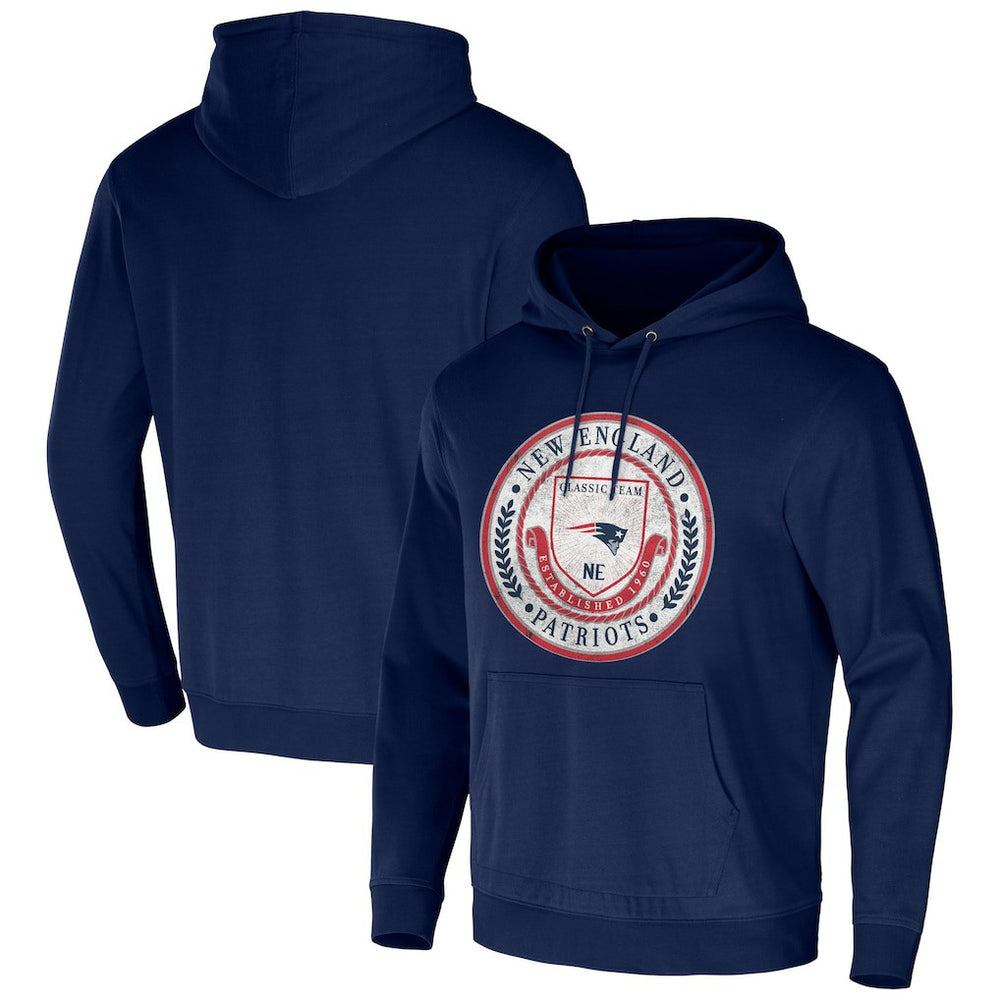 New England Patriots NFL x Darius Rucker Collection Washed Pullover Hoodie - Navy online