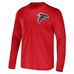 Atlanta Falcons NFL x Darius Rucker Collection Team Long Sleeve Pocket T-Shirt - Red discount