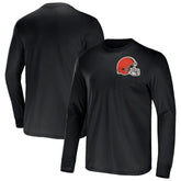 Cleveland Browns NFL x Darius Rucker Collection Team Long Sleeve Pocket T-Shirt - Brown discount