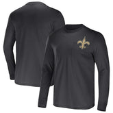 New Orleans Saints NFL x Darius Rucker Collection Team Long Sleeve Pocket T-Shirt - Black sale