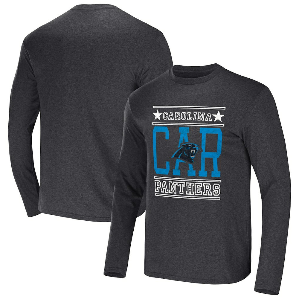 Carolina Panthers NFL x Darius Rucker Collection Long Sleeve T-Shirt - Heathered Charcoal discount