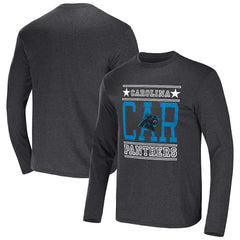 Carolina Panthers NFL x Darius Rucker Collection Long Sleeve T-Shirt - Heathered Charcoal discount
