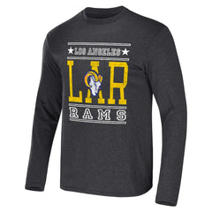 Los Angeles Rams NFL x Darius Rucker Collection Long Sleeve T-Shirt - Heathered Charcoal discount