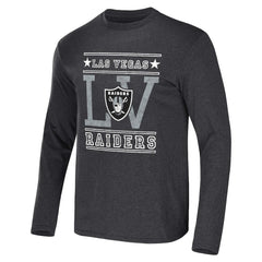 Las Vegas Raiders NFL x Darius Rucker Collection Long Sleeve T-Shirt - Heathered Charcoal sale