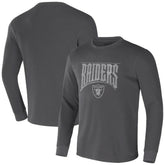 Las Vegas Raiders NFL x Darius Rucker Collection Long Sleeve Thermal T-Shirt - Charcoal sale