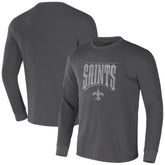 New Orleans Saints NFL x Darius Rucker Collection Long Sleeve Thermal T-Shirt - Charcoal online