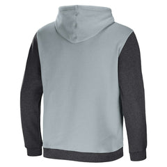Las Vegas Raiders NFL x Darius Rucker Collection Colorblock Pullover Hoodie - Gray/Charcoal cheap
