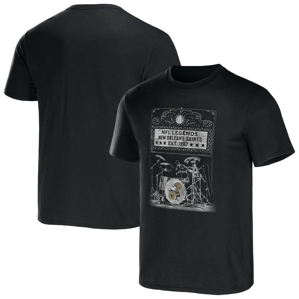 New Orleans Saints NFL x Darius Rucker Collection Band T-Shirt - Black outlet