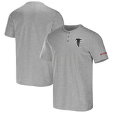 Atlanta Falcons NFL x Darius Rucker Collection Henley T-Shirt - Heather Gray discount