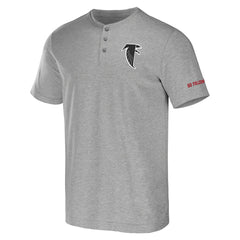 Atlanta Falcons NFL x Darius Rucker Collection Henley T-Shirt - Heather Gray discount