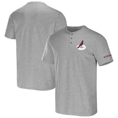 Arizona Cardinals NFL x Darius Rucker Collection Henley T-Shirt - Heather Gray for sale
