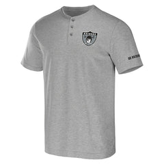 Las Vegas Raiders NFL x Darius Rucker Collection Henley T-Shirt - Heather Gray on sale